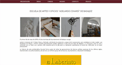 Desktop Screenshot of escueladeartebadajoz.com