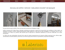 Tablet Screenshot of escueladeartebadajoz.com